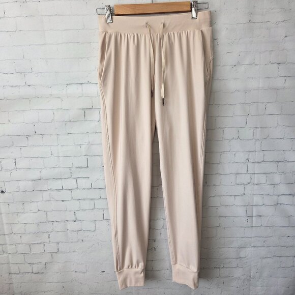 Willit Eddie Bauer Womens Joggers Size XS Cream Beige Stretch Active Walking Gym - Picture 1 of 7